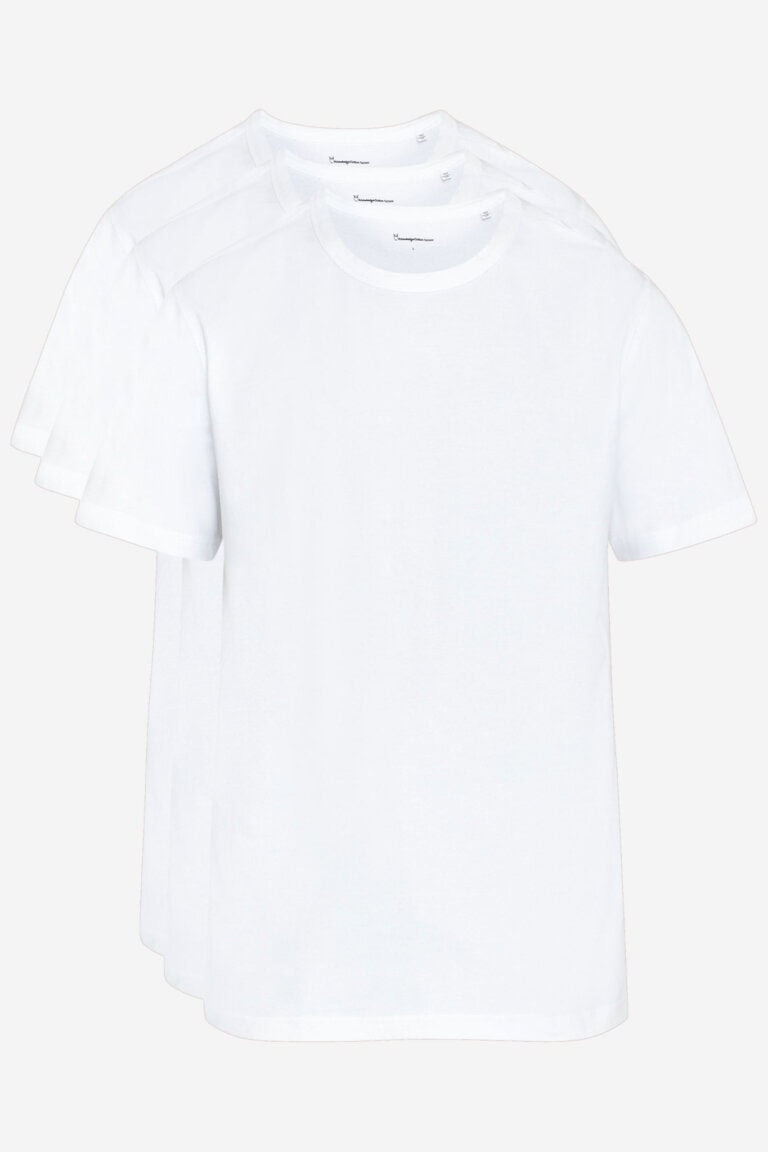 ekologisk basic t-shirt vit 3-pack