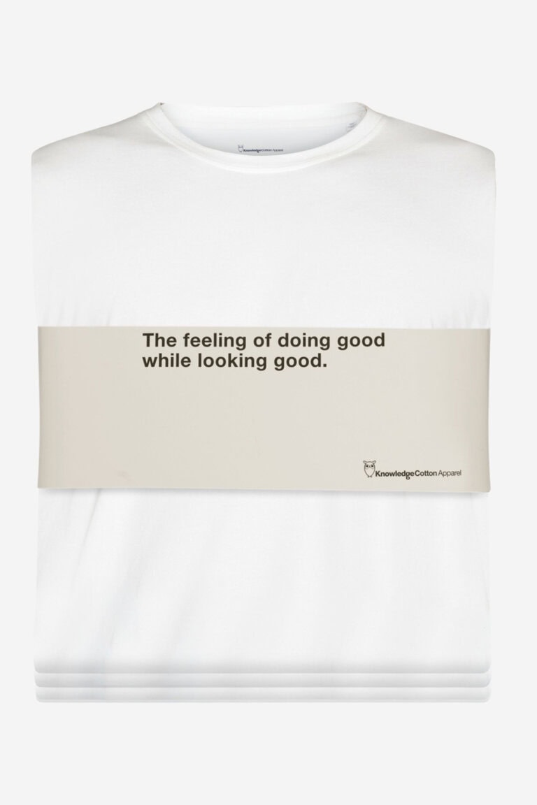 ekologisk basic t-shirt vit 3-pack förpackning
