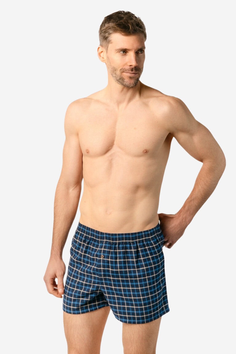 ekologiska-boxershorts-flanell-gylf-boris-2-pack-bla-sand-modell-bla-rutor
