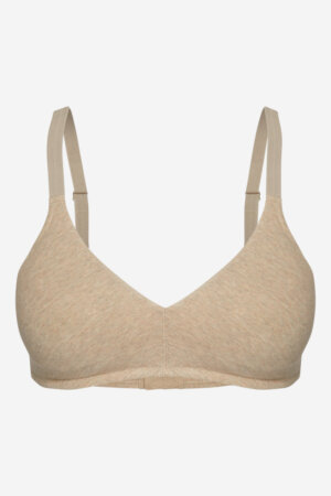 BH bygellös bomull beige melerad