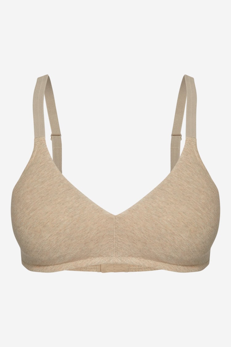 BH bygellös bomull beige melerad