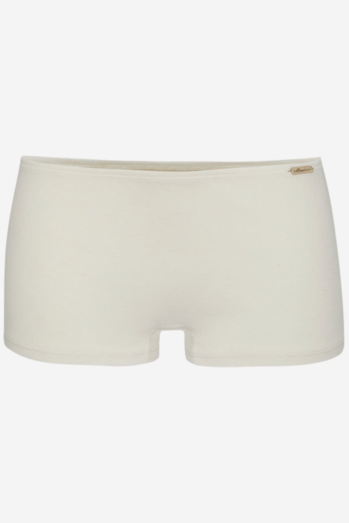 Boxertrosor låg midja 100% bomull naturvit