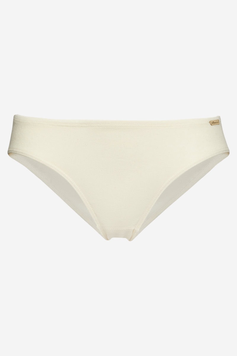 Brieftrosa låg midja 100% bomull naturvit
