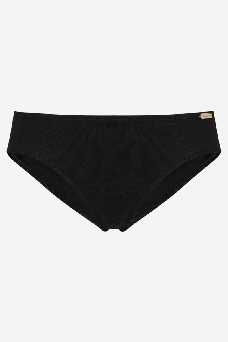 Brieftrosa låg midja 100% bomull svart