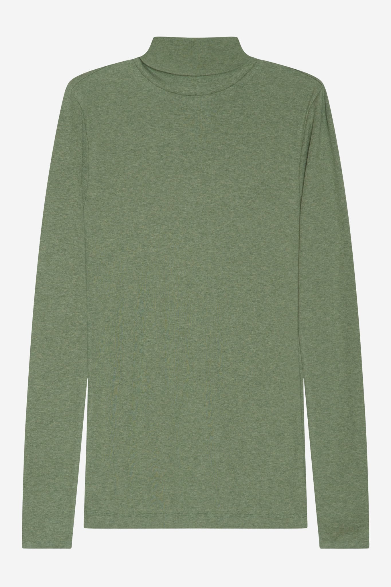 ekologisk polotopp slimfit långärmad grön