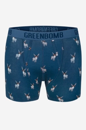 ekologiska kalsonger boxer funky donkey mörkblå